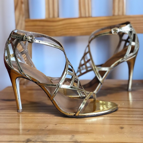 Tory Burch Metallic Heels - Picture 6 of 9